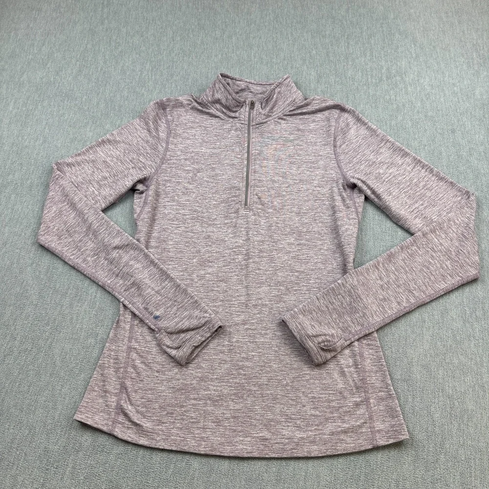 Nike Pullover Womens XS Purple Running Collar Top Zip Dri-Fit Running Gym 904900